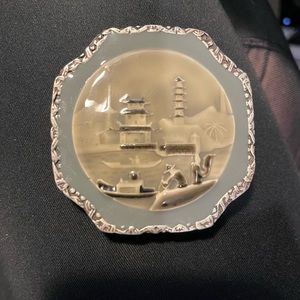 Vintage Japanese Enamel Belt Buckle